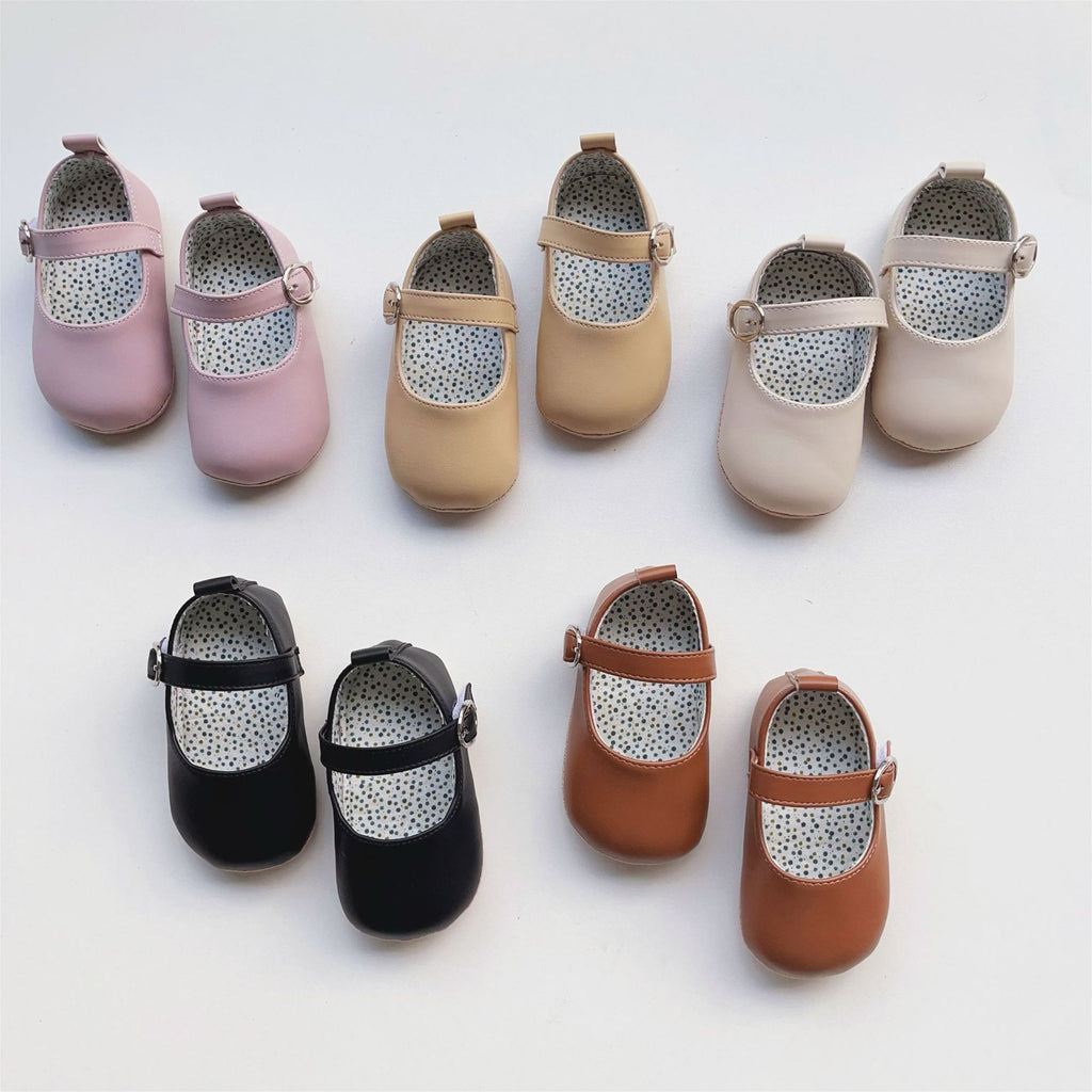 Bébé fille Tout-petit Chaussures cuir chaud Velcro