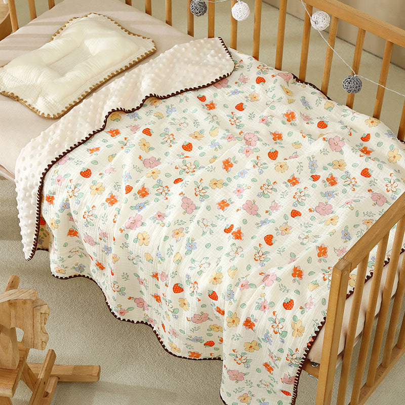 Type A Pure Cotton Gauze Doux Couverture bébé pour nouveau-nés et nourrissons