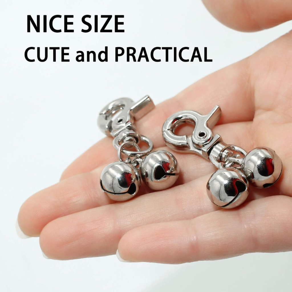 Cloches pour colliers de chien 2 Pack Collier de cloche en acier inoxydable pour chiens Chat