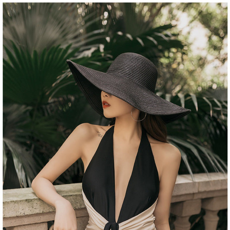 Chapeau de soleil à large bord, style coréen