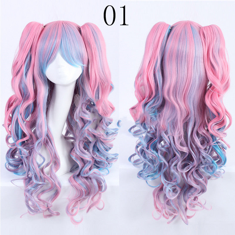 Double clip tigre style lolita perruque