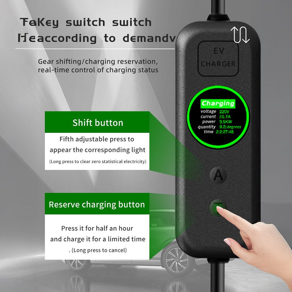Chargeur de voiture électrique 13A EV Type de câble 2 UK Plug