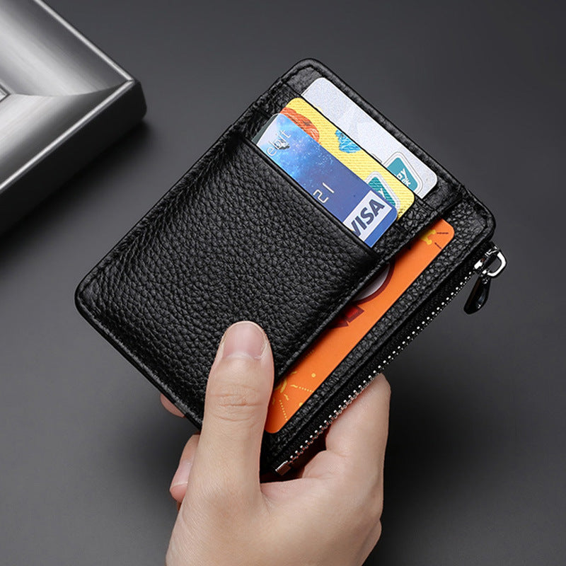 Porte-cartes en cuir Premier calque Porte-cartes en cuir