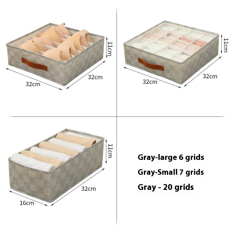 Maison multifonctionnelle Sous-vêtements Boîte de rangement Sous-vêtements Chambre Compartiment de tiroir