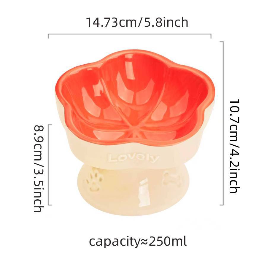 Céramique Élevé Pet Bowl pour chiens moyens à grands