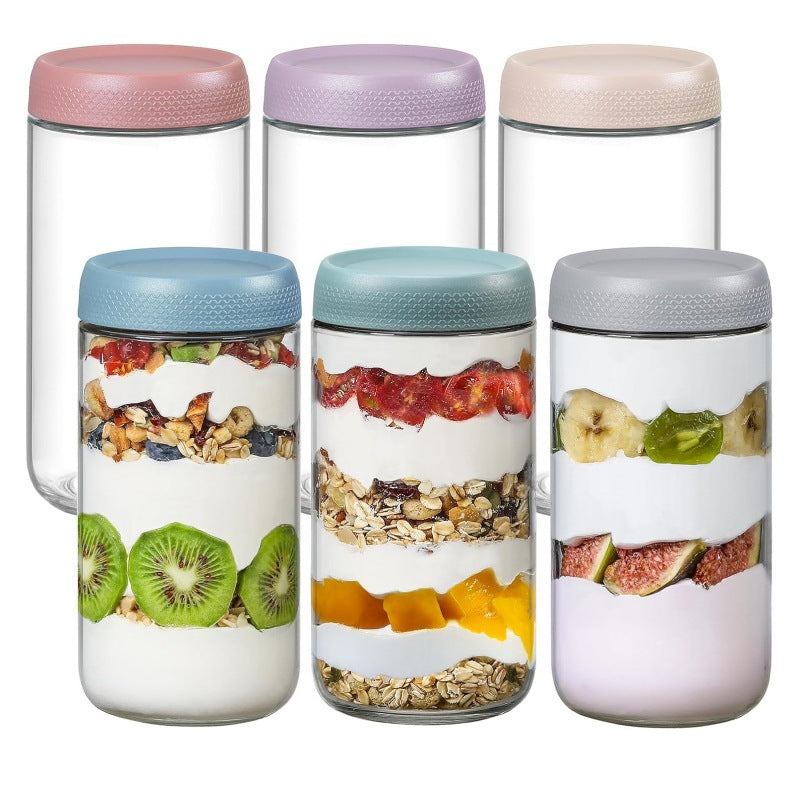 Boîte de rangement étanche à l'humidité en verre de 700ml
