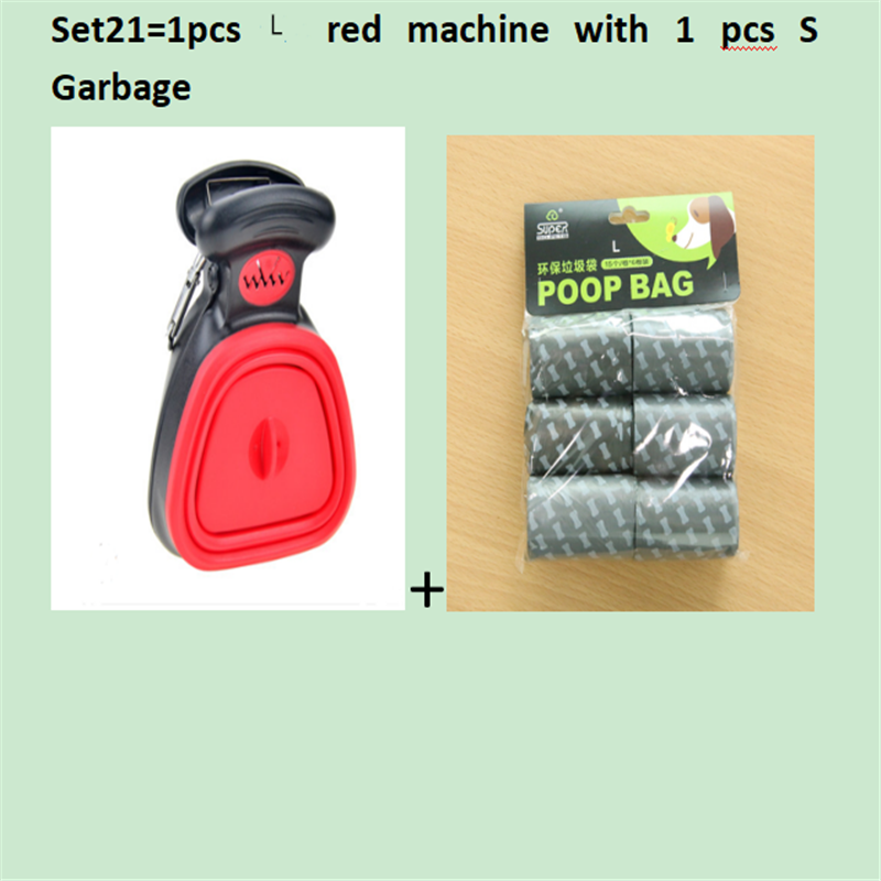Chien Pet Travel Pooper pliable Scooper avec 1 rouleau de sacs décomposables Poop Scoop Clean Pick