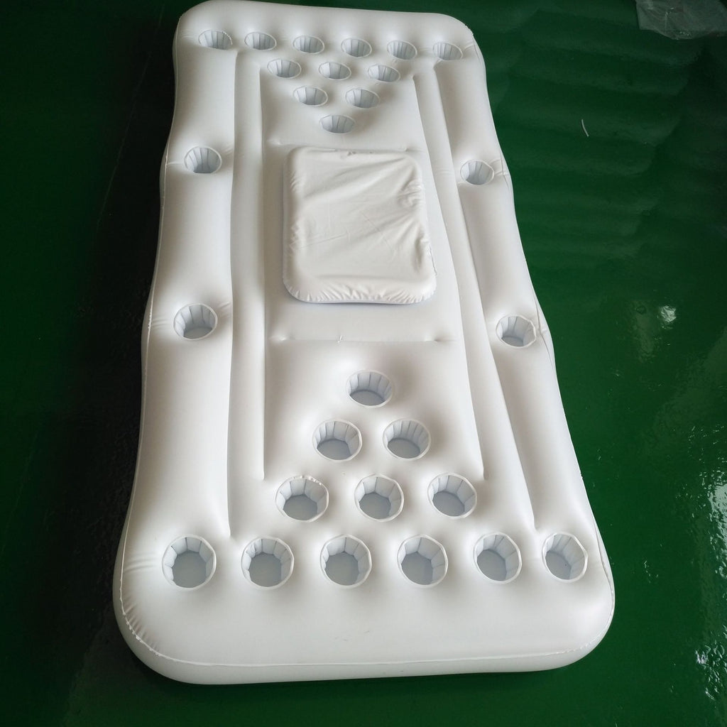 Bouée gonflable de beer Pong. Matelas gonflable Bière Pong piscine. jeu de boisson gonflable