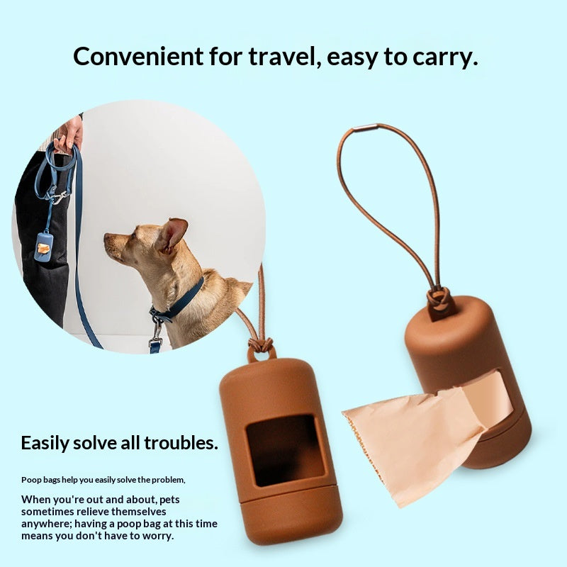 Porte-bags portable en PVC Poop