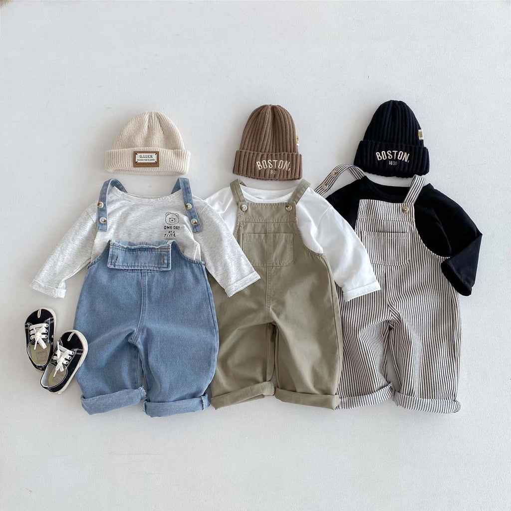 Le bébé et le jeune enfant Denim costume de saut occasionnel avec des paillettes