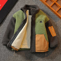 Couleur contrastante Laine d'agneau tendance chaud