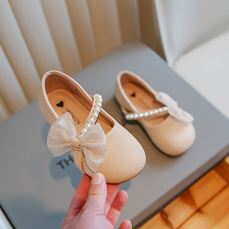 White Pearl Petite fille Bébé Princesse Chaussures