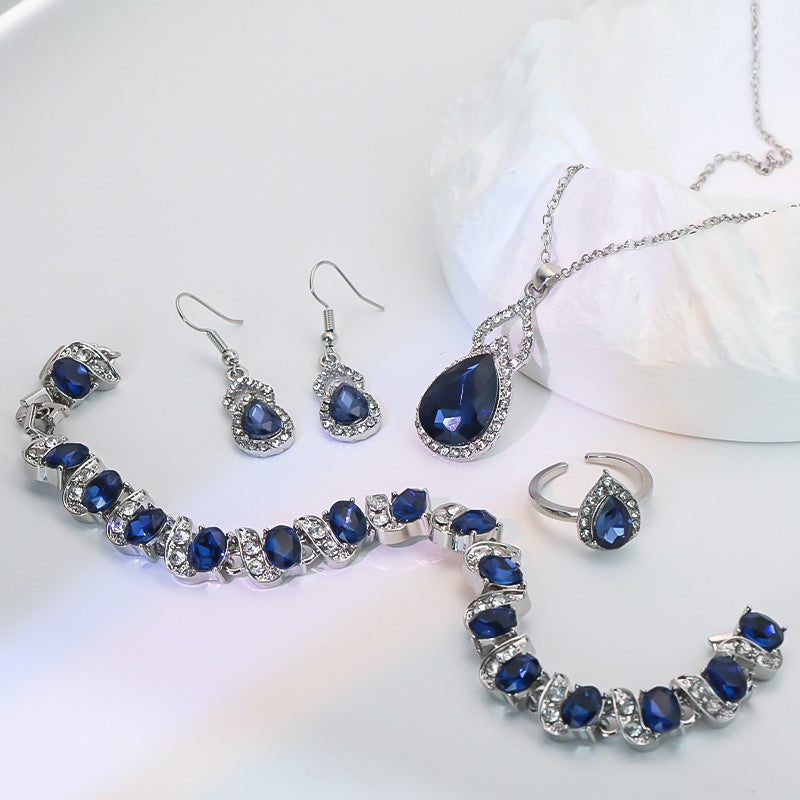 Boucles d'oreilles Zircon de luxe clair Boucles d'oreilles
