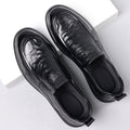 Chaussures de robe en cuir casual d'affaires pleine fleur