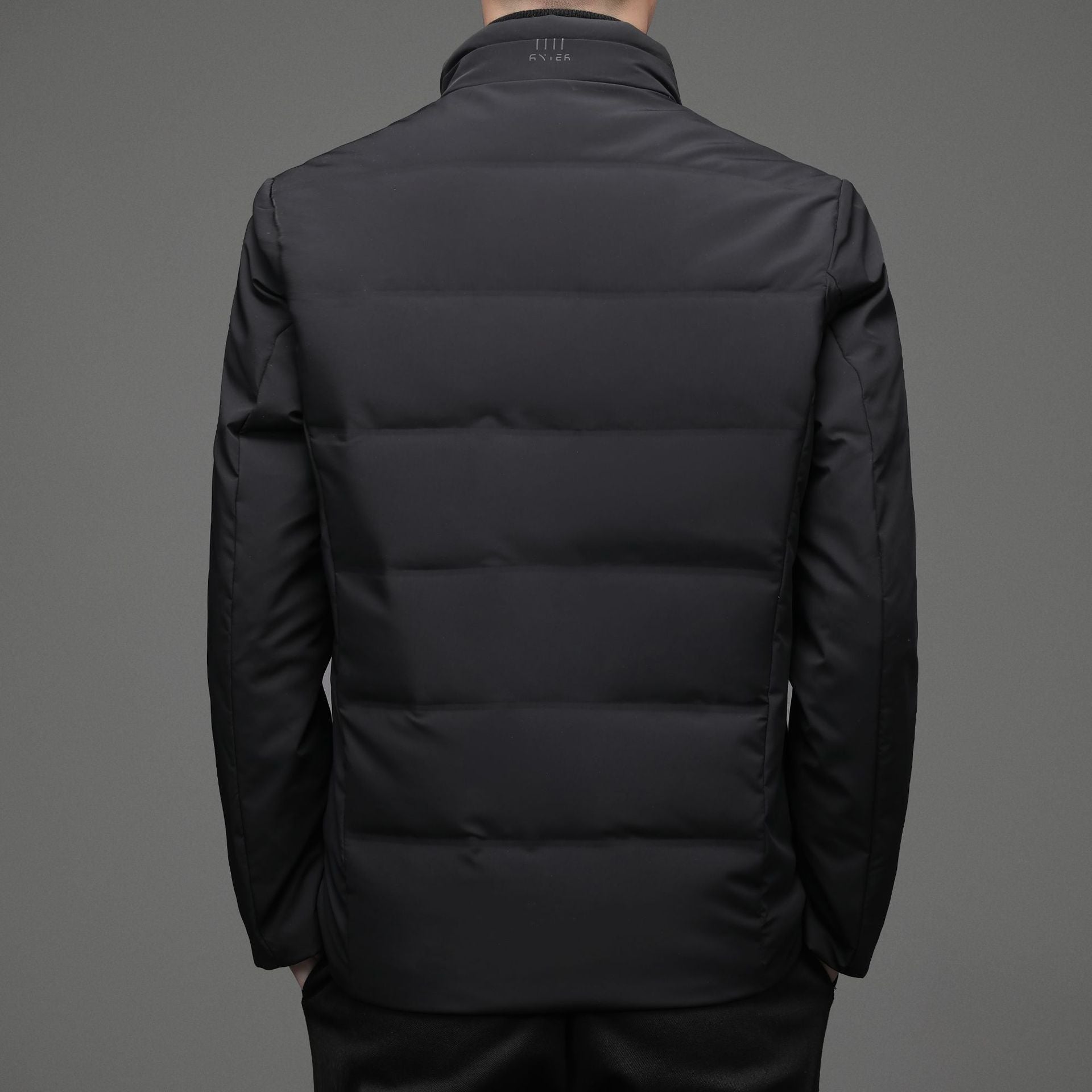 Hommes Casual Couleur Stand-collar Blanc Duck Down veste chaude vers le bas