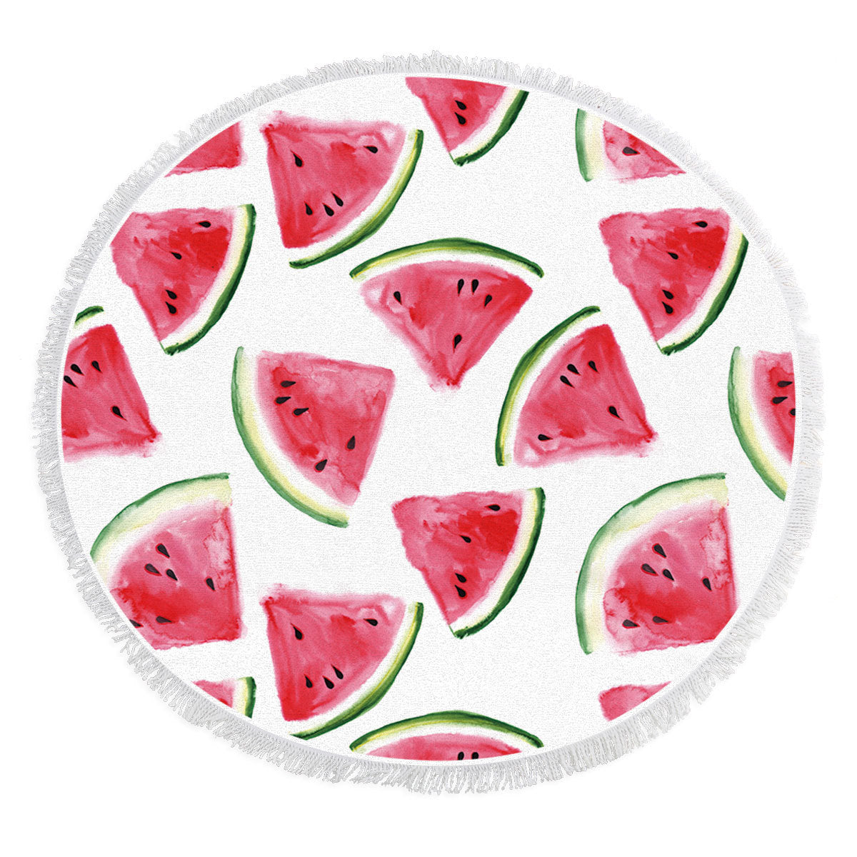 Serviette de plage ronde de fruits