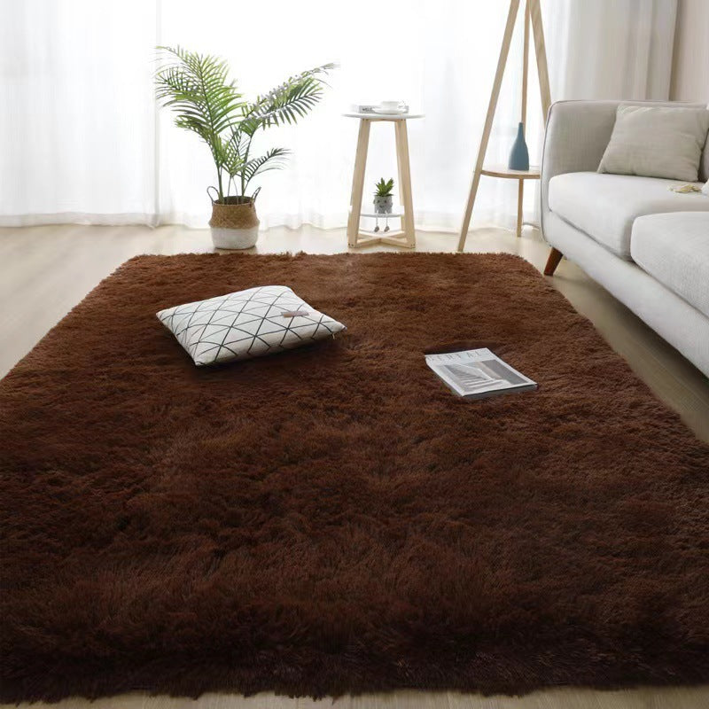 Coiffure en soie teinte de tapis Coiffure en peluche Chambre à coucher et ménage