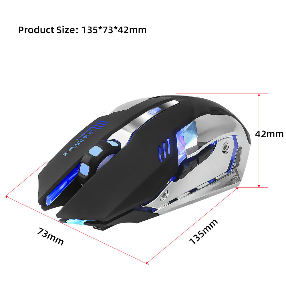 HXSJ 2.4G Wireless Mouse Luminous Gaming Mouse