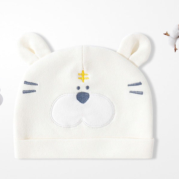 Mignon Tigre Chapeau Bébé Coton Nouveau-né Fœtal Cap 0-6 mois Baby Fontanelle Protection
