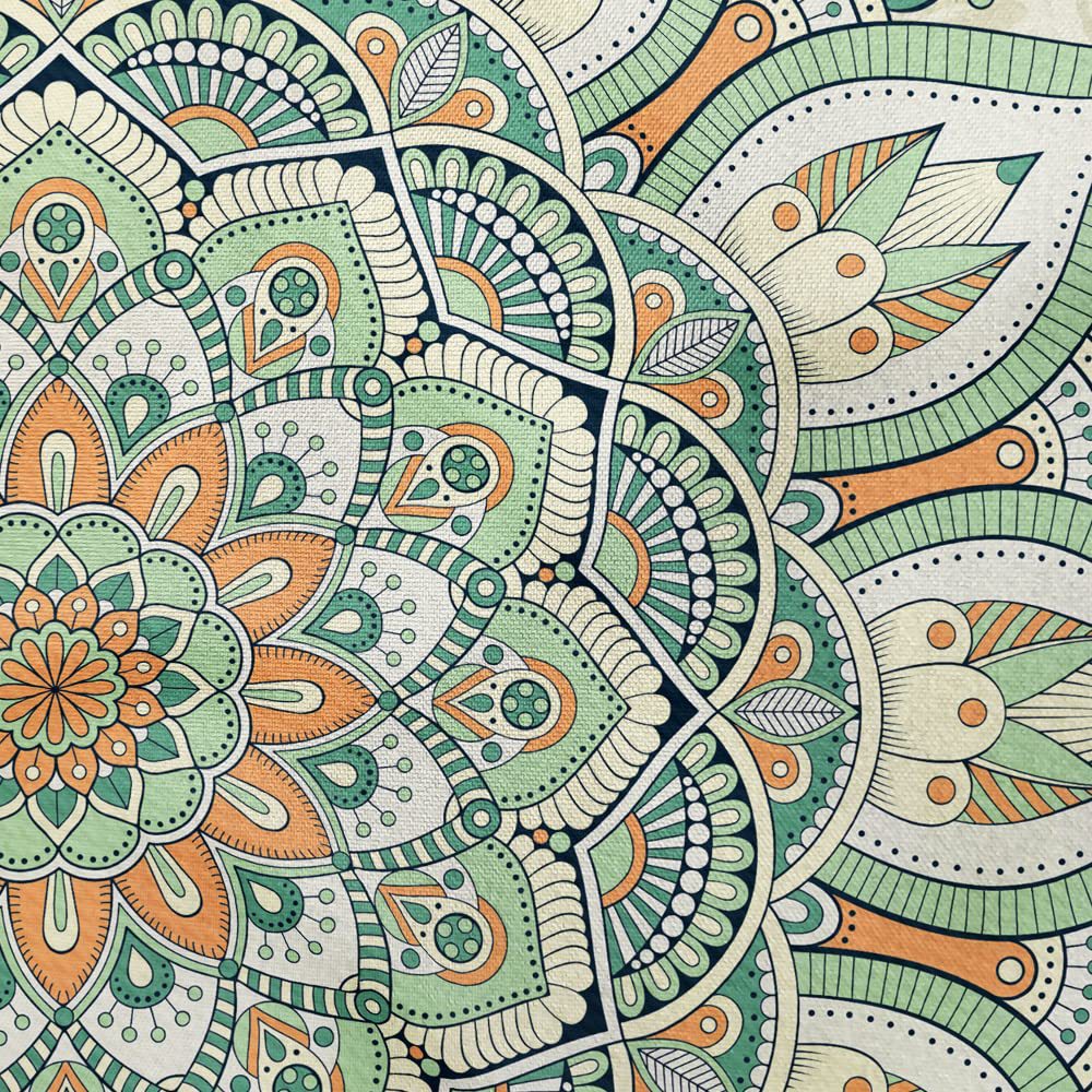 Bohème Vert Mandala Tapestry Bohème Vert Sage Mur suspendu