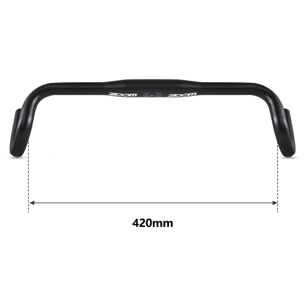 Poignée de vélo de route Bent 318 420mm en alliage d'aluminium Poignée de course Bent