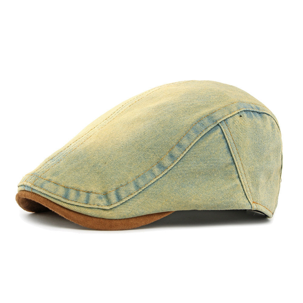 Homme et femme Identique Détressed Suede Sac Edge Retro Workwear Style Forward Hat Sui