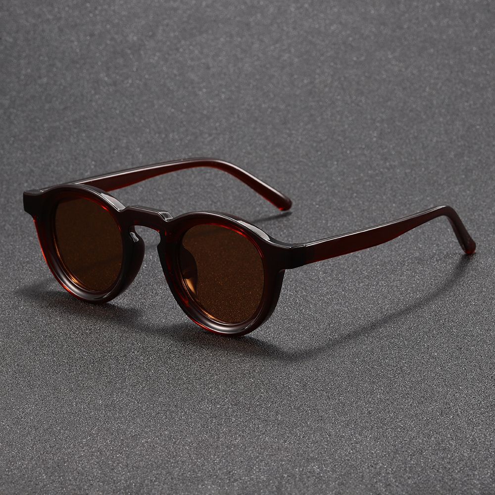 Lunettes de soleil Retro Round Small Frame Haute Sens pour homme et femme