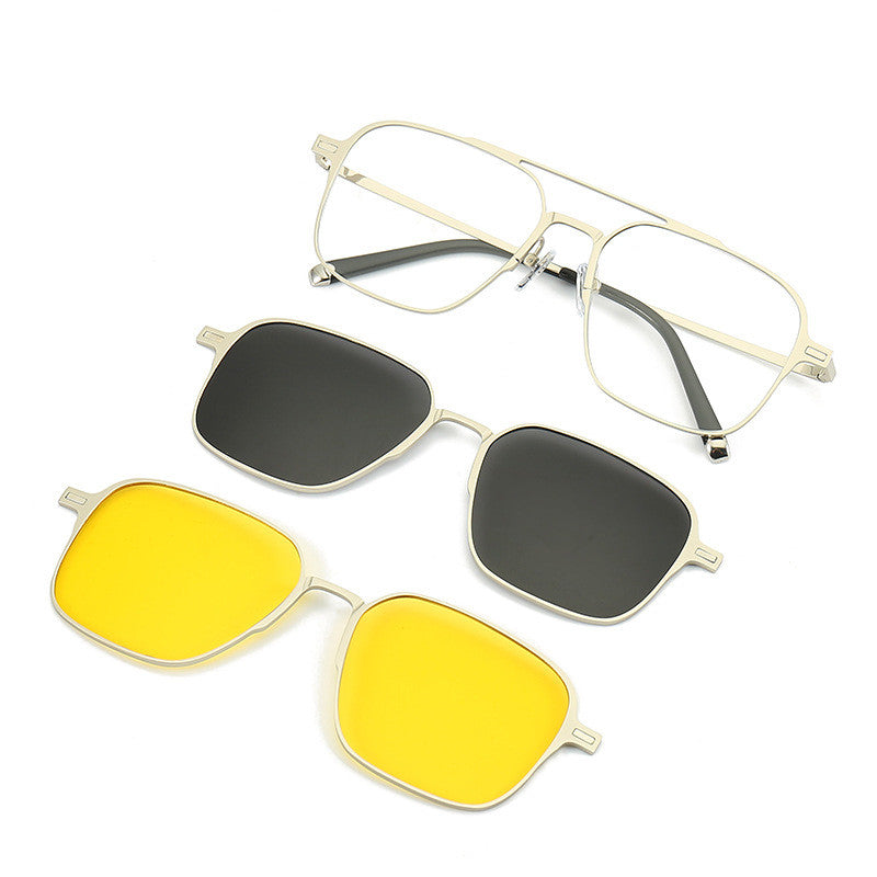 Lunettes de soleil Uv Protection Kit d'aspiration magnétique Miroir Myopia Cadre polarisé