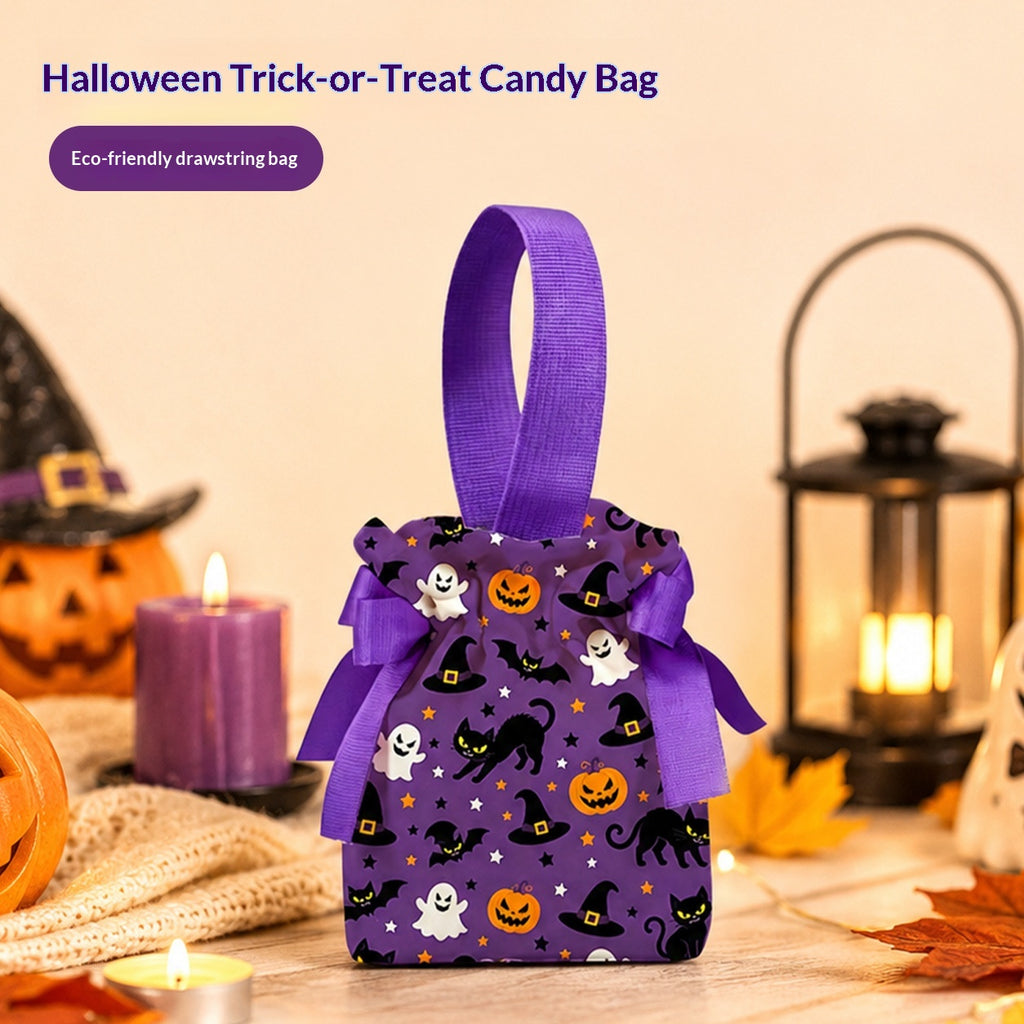 Sac en toile de citrouille amusante d'Halloween pour trick-or-Treating