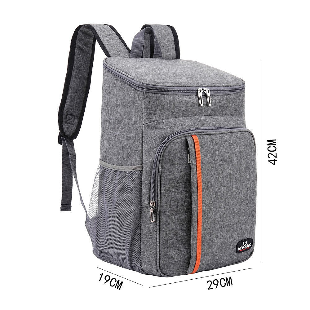 Sac à dos de refroidisseur à grande capacité gris