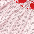 Romper rose à manches courtes de bébé fille