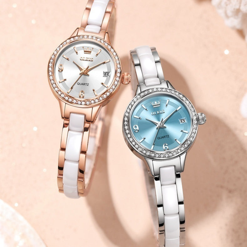 Montre femme d'Ouliishi avec un bracelet en céramique