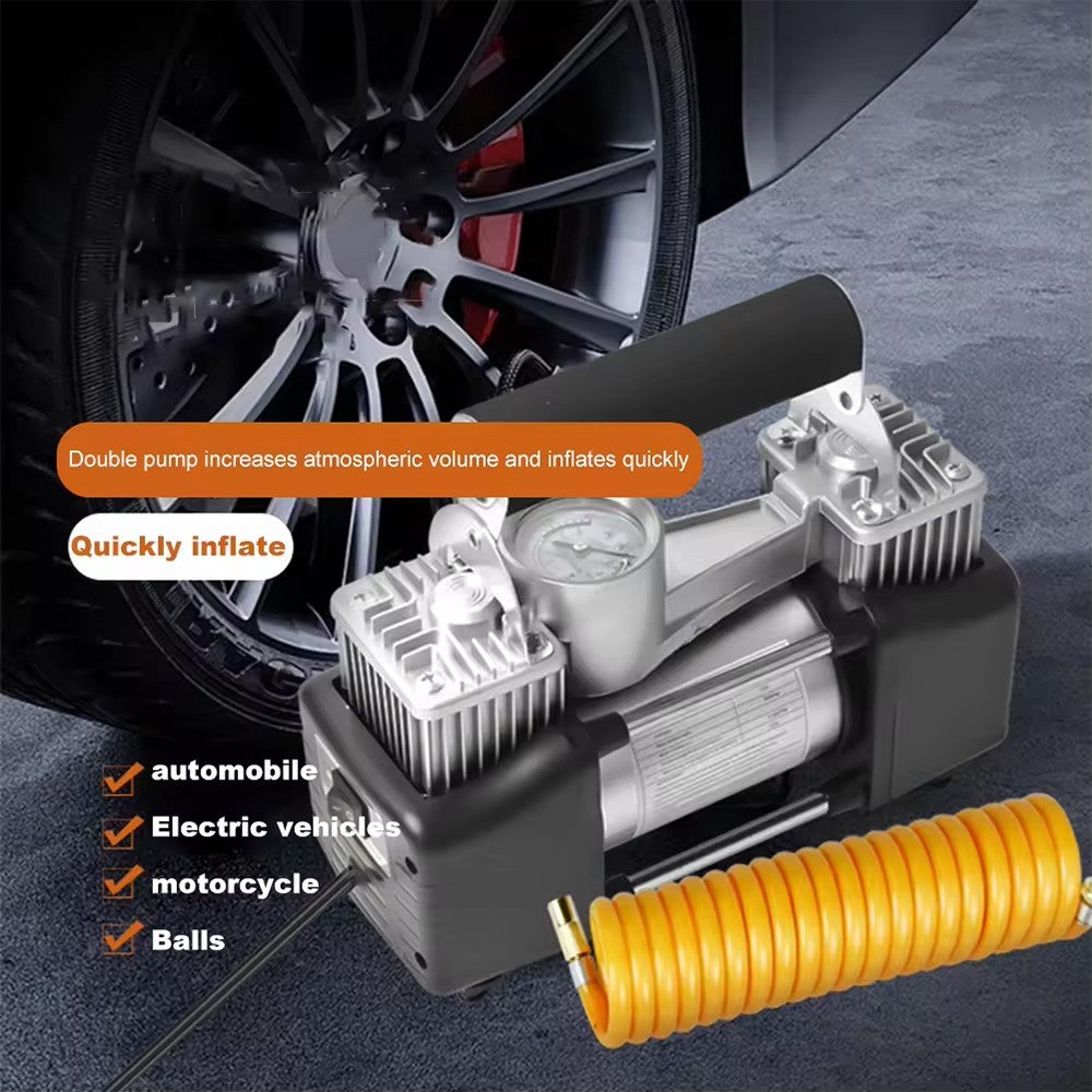 12V Portable Electric Tire Air Compressor Pump