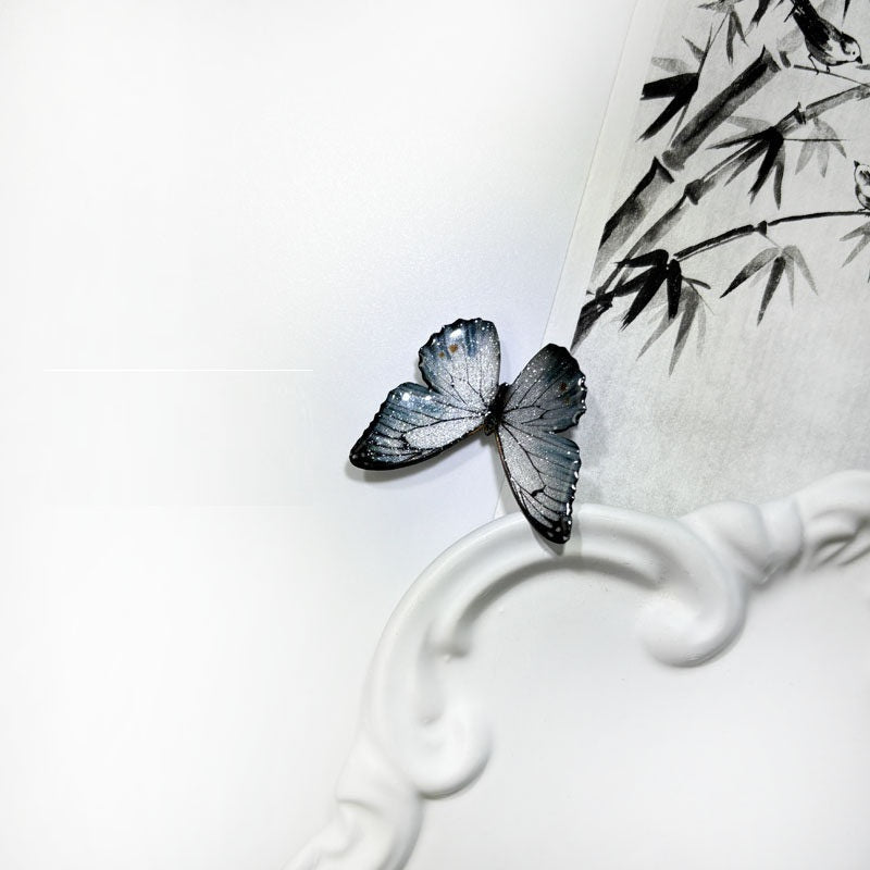 Minimalist encre lavage style papillon cheveux clip