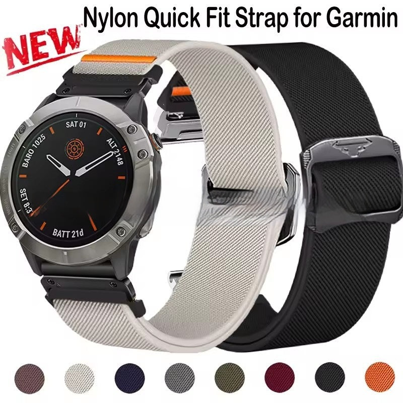 Elastic nylon bracelet with cow's head