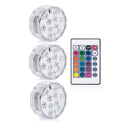 LED télécommande plongée lumière de bougie imperméable