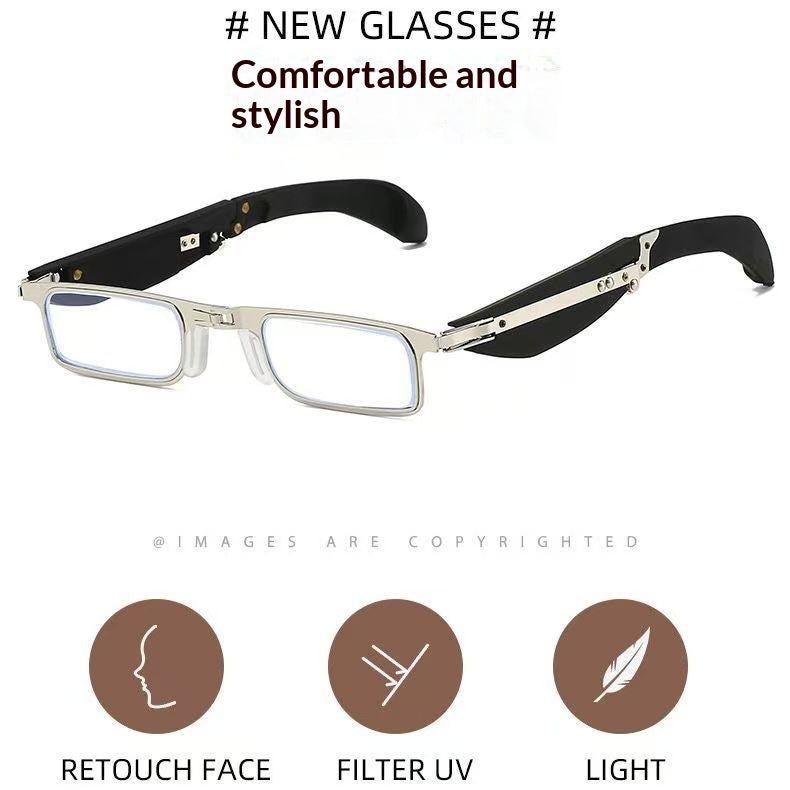 Lunettes de lecture portable mini pliables anti-bleu-léger