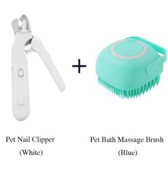 2 Clippers d'ongle d'animal en 1 avec led Light Dog Cat Special Blood Line Ciseaux multifonction