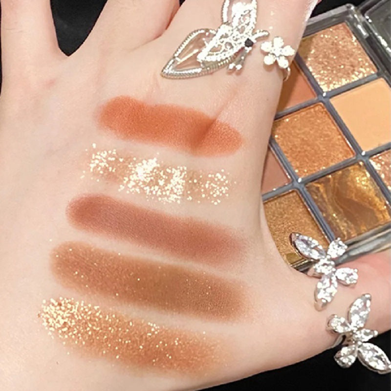 Mode Personnalité Acrylique Neuf Couleurs Eye Shadow Plate