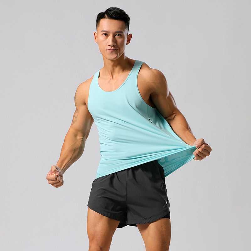 Summer Outdoor Fitness Vest Casual Stretchy Respirant et séchage rapide