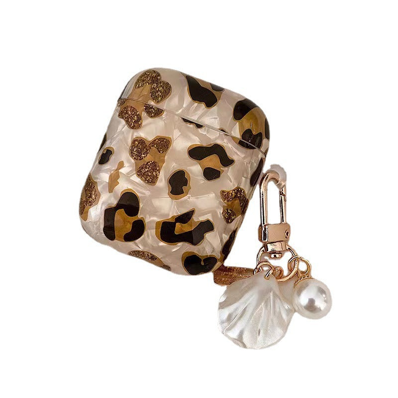 Couverture de protection du casque Bluetooth Leopard Print
