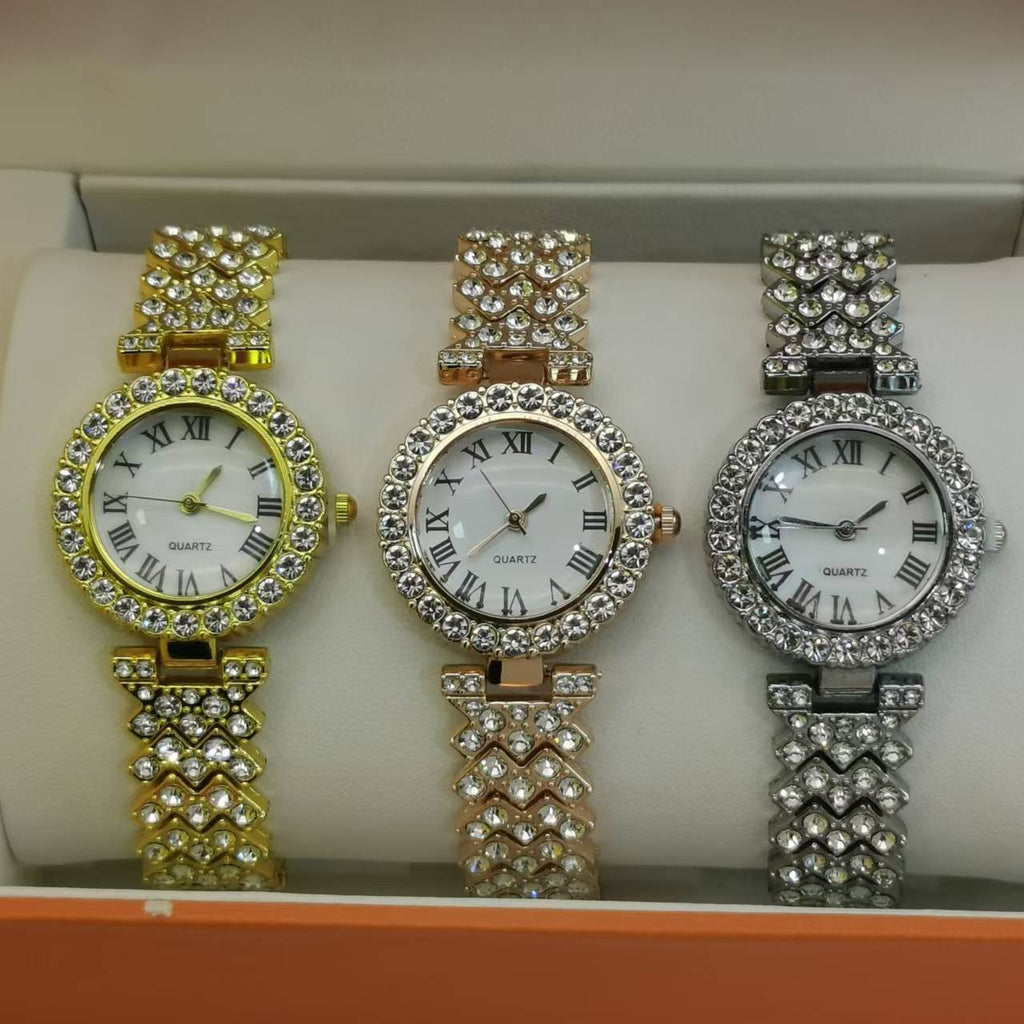Fashion Business Versatile Diamond Starry Sky Quartz Bracelet de montre pour les femmes