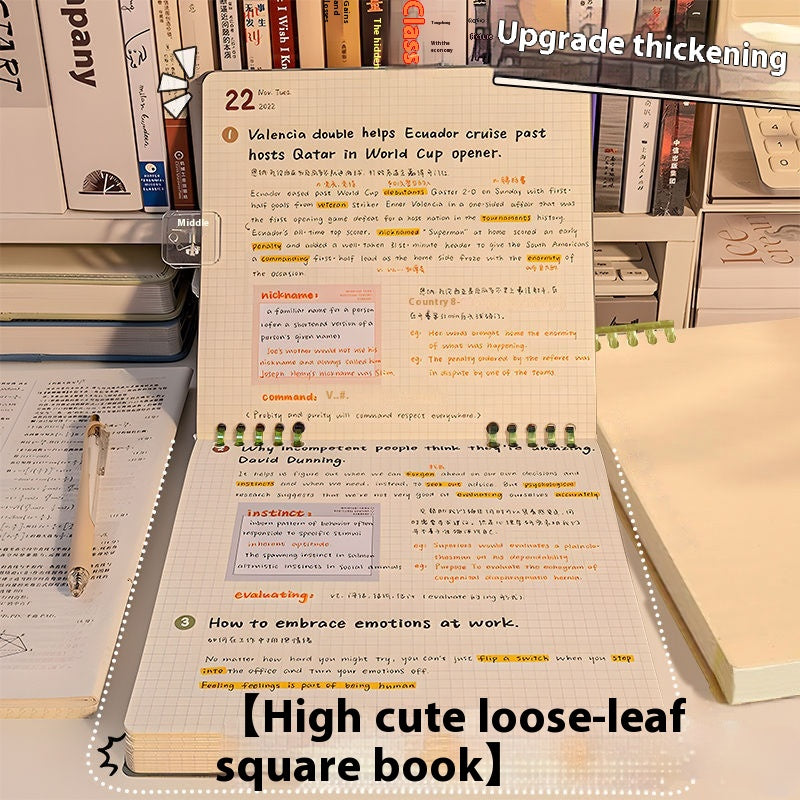 Simple Flip Up Chip Notebook amovible