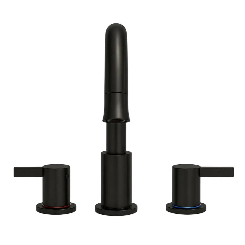 Robinet de salle de bain large de 8 pouces