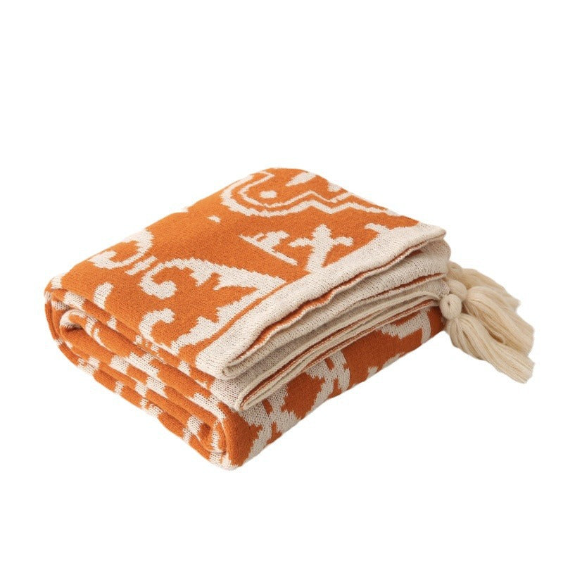 Blanket de Sofa à motif géométrique Bohème