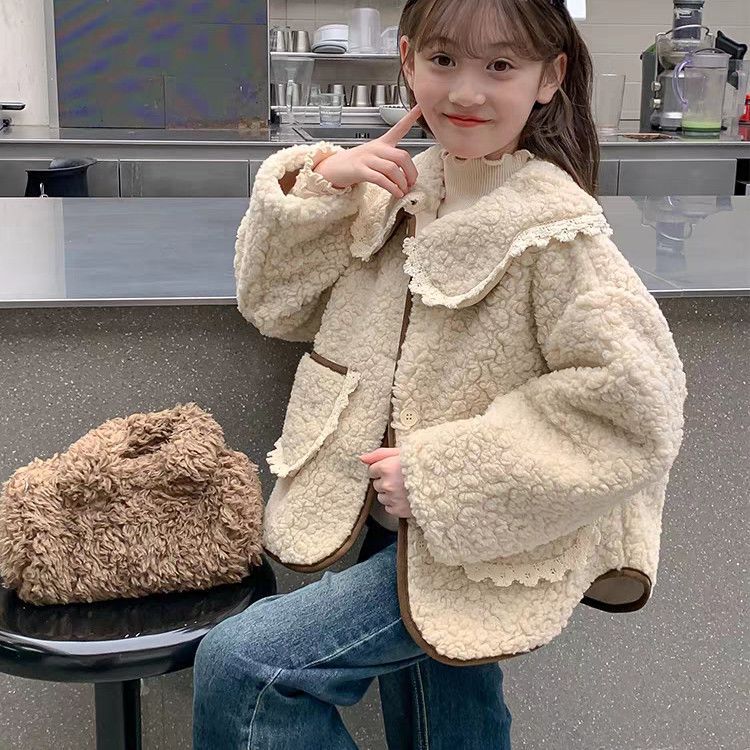 Élégant Lambswool Top pour les enfants filles Tisser des enfants plus âgés