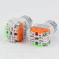 Bouton plat portable avec verrouillage automatique