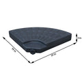 145 Lbs Capacité Pondérée Cantilever et base de parapluie de patio offset en noir (4 pièces) (Sh