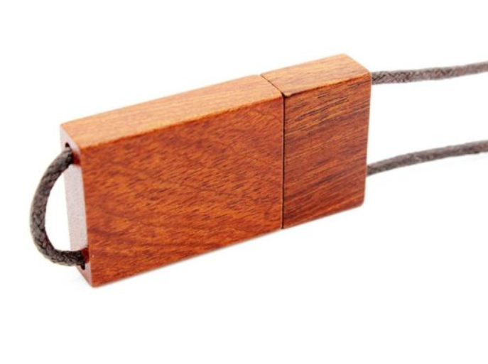 Lanyard en bois clé USB Creative en bois cadeau clé USB