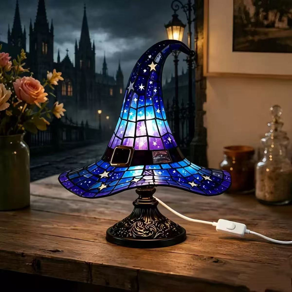 Lampe de nuit en résine d'Halloween - Lampe de table pour éclairage ambiant